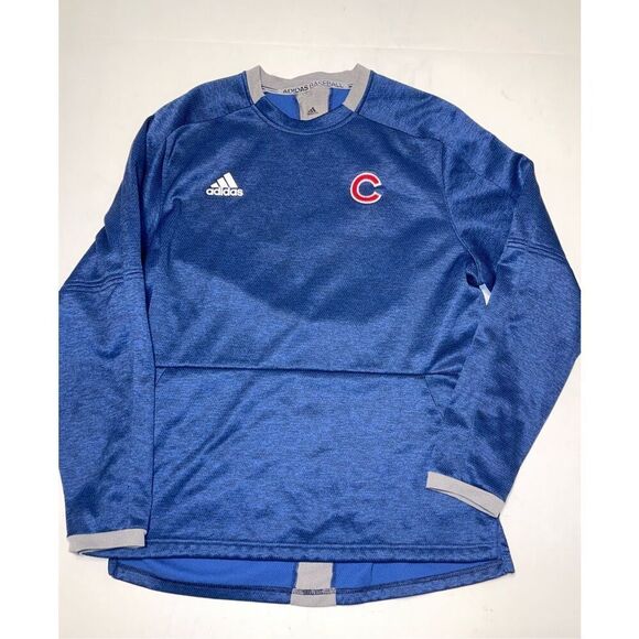 Adidas‎ Baseball Shirt Long Sleeve L Chicago Cubs Collegiate Athletic Conference - Picture 1 of 6